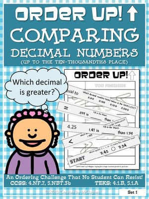 cover image of Order Up! Comparing Decimal Numbers